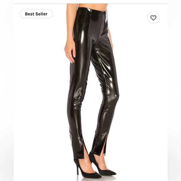 NWT Blank NYC black split leg patent legging size 26 - Picture 2 of 8